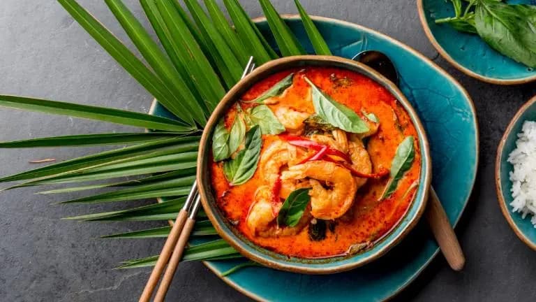 Table set with Denistars Mediterrasian menu in a contemporary villa